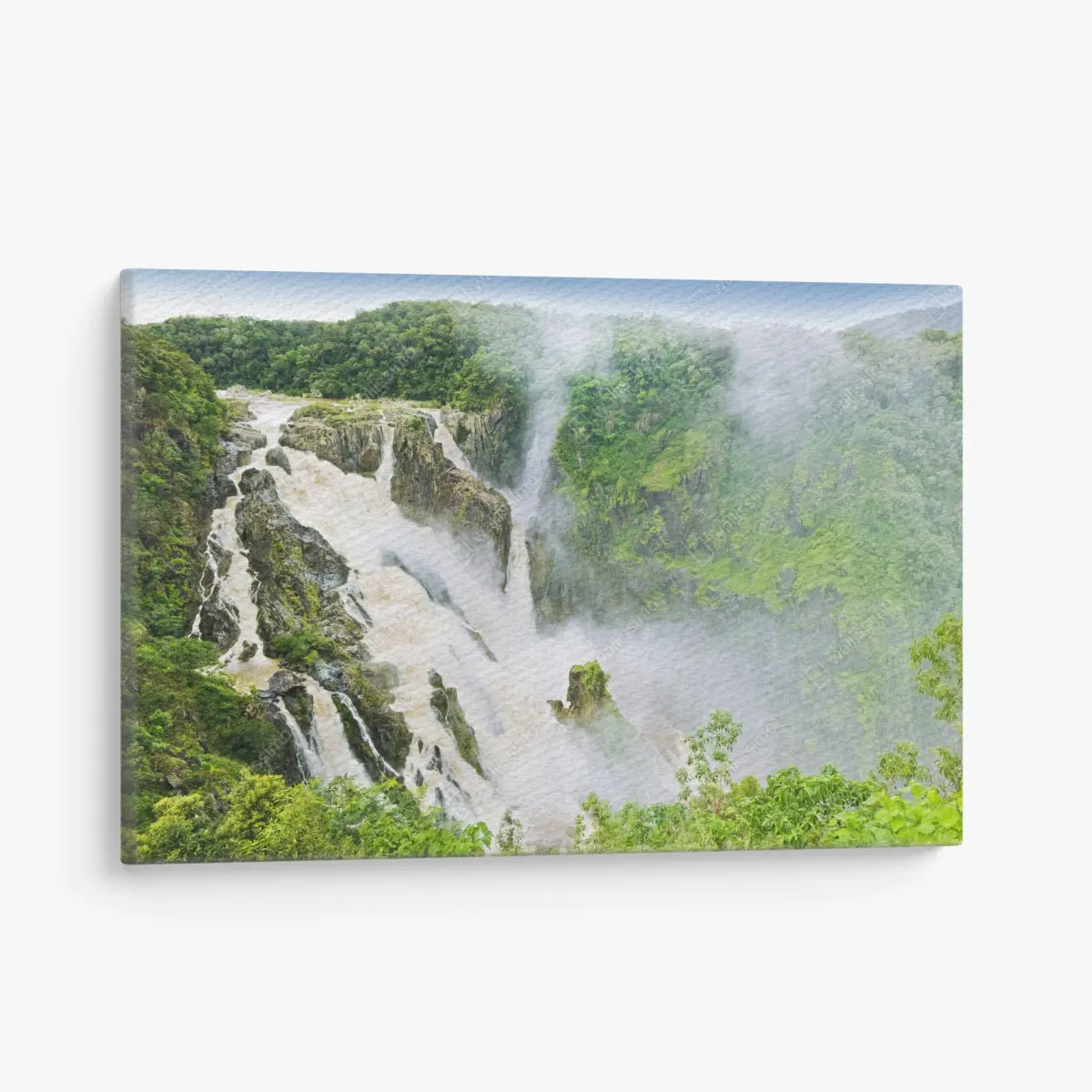 Leinwandbild wasserfall Barron Falls im regenwald – Pixers®