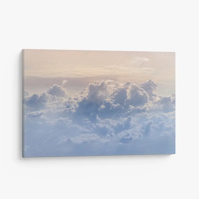 Leinwandbild sanfte wolken über dem blauen himmel