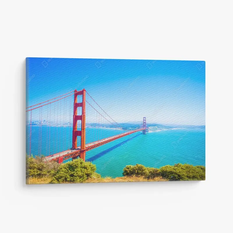 Leinwandbild Golden Gate Bridge über der bucht von San Francisco