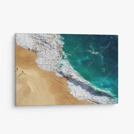 Leinwandbild türkisfarbene wellen am Kelingking Beach – Pixers®