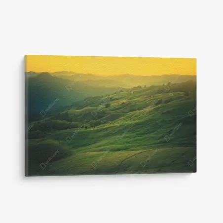 Leinwandbild hügel von Nordkalifornien bei sonnenuntergang – Pixers®