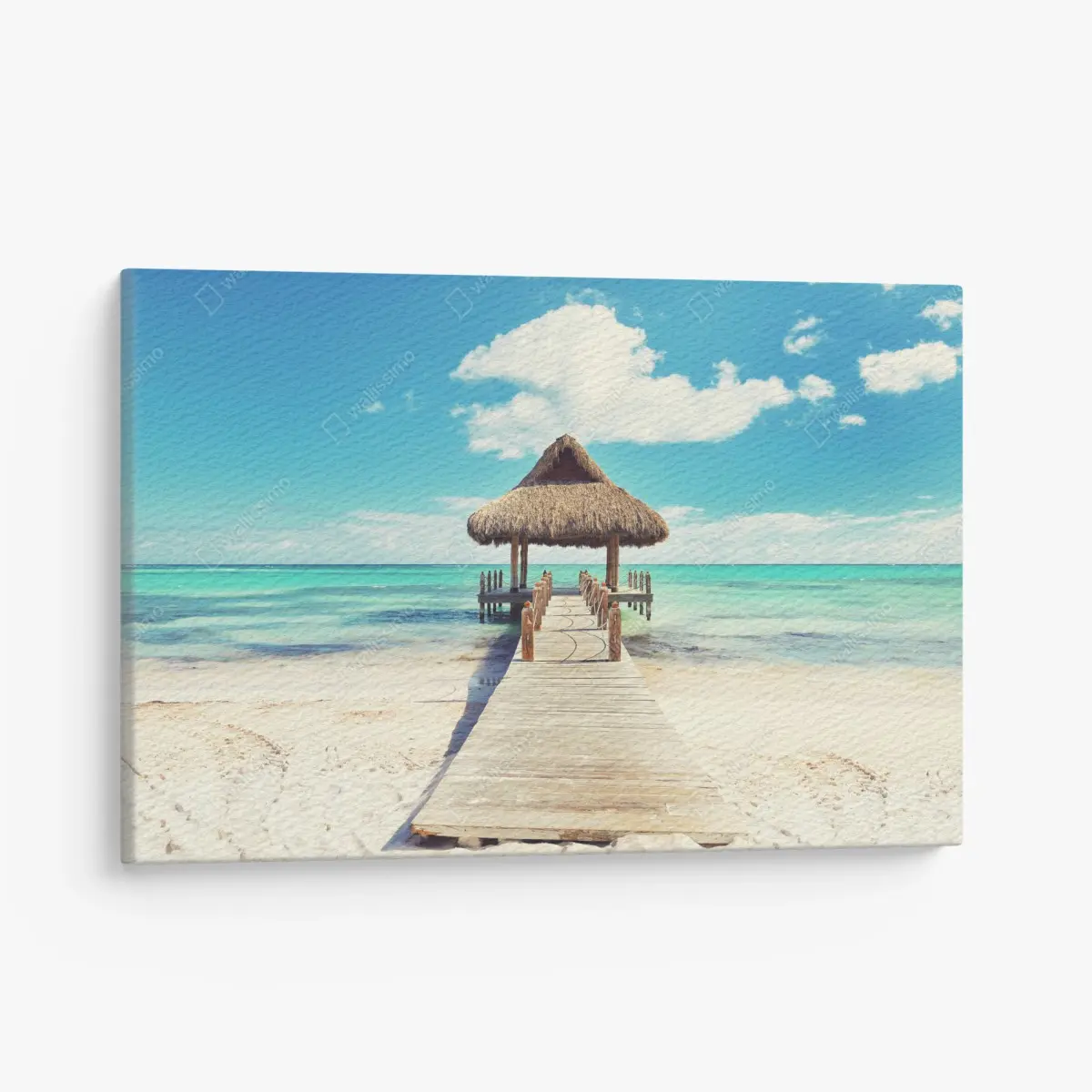 Leinwandbild tropischer steg in Punta Cana – Pixers®