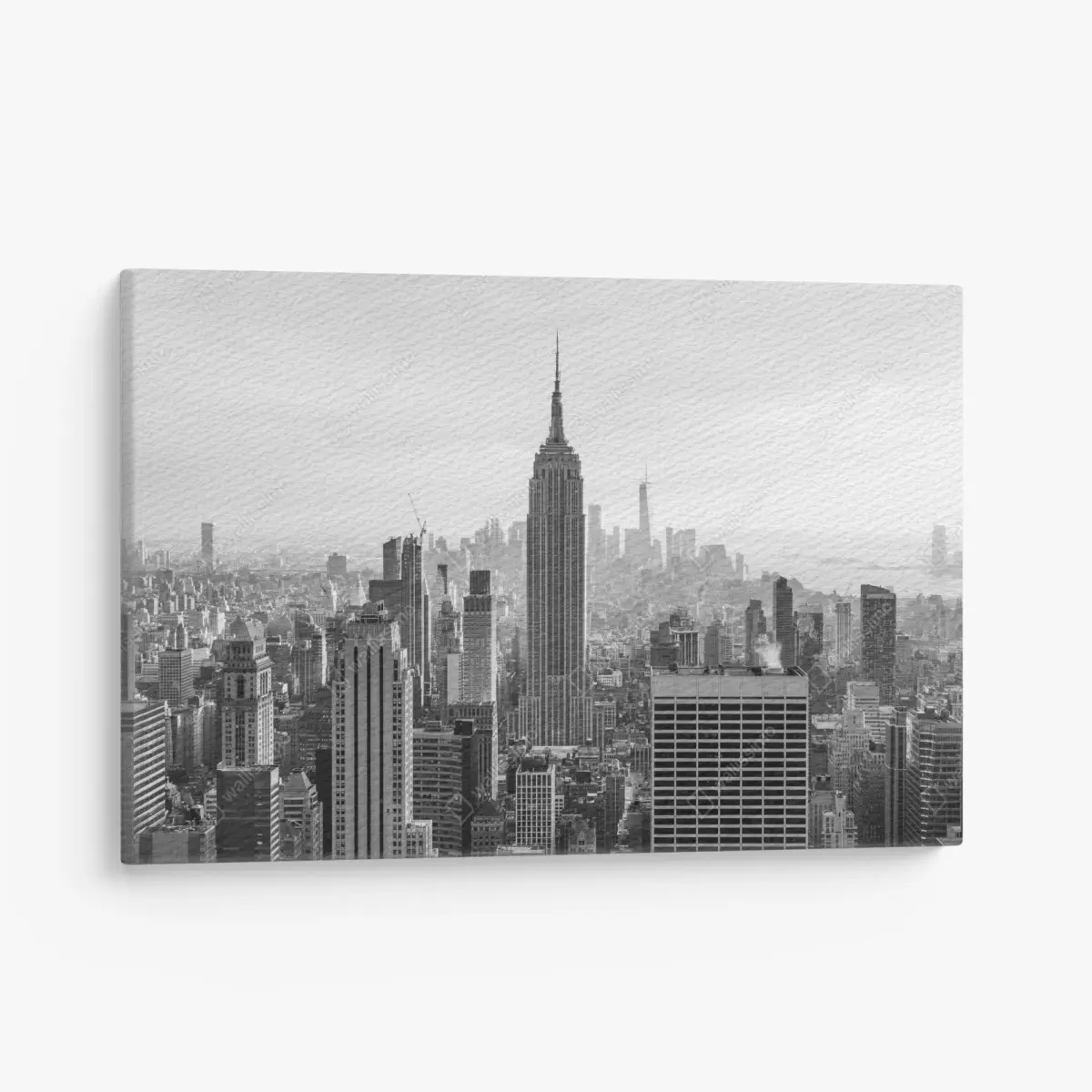 Leinwandbild New York skyline in schwarzweiß – Pixers®