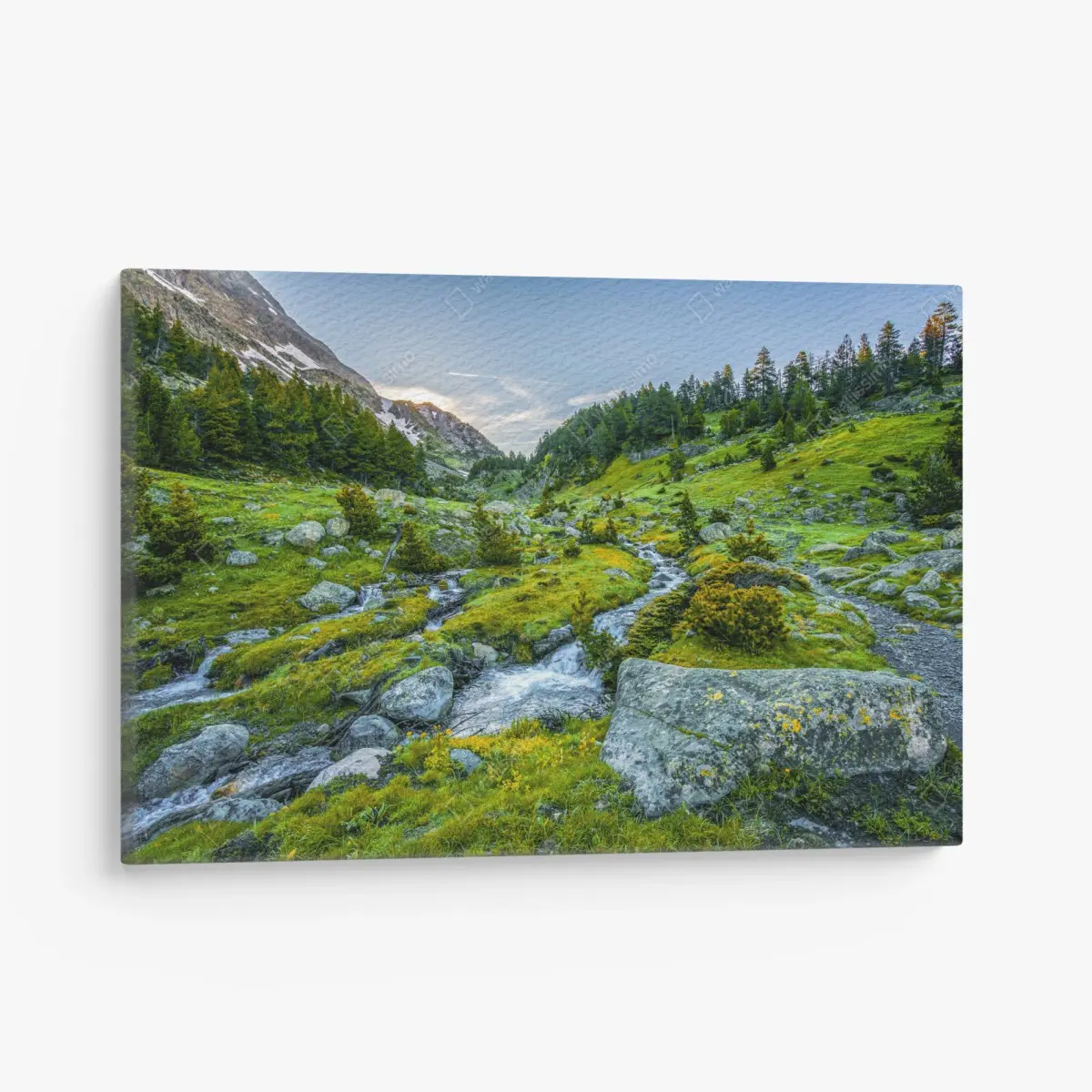 Leinwandbild sonniges tal in Posets y Maladeta, Pyrenäen – Pixers®