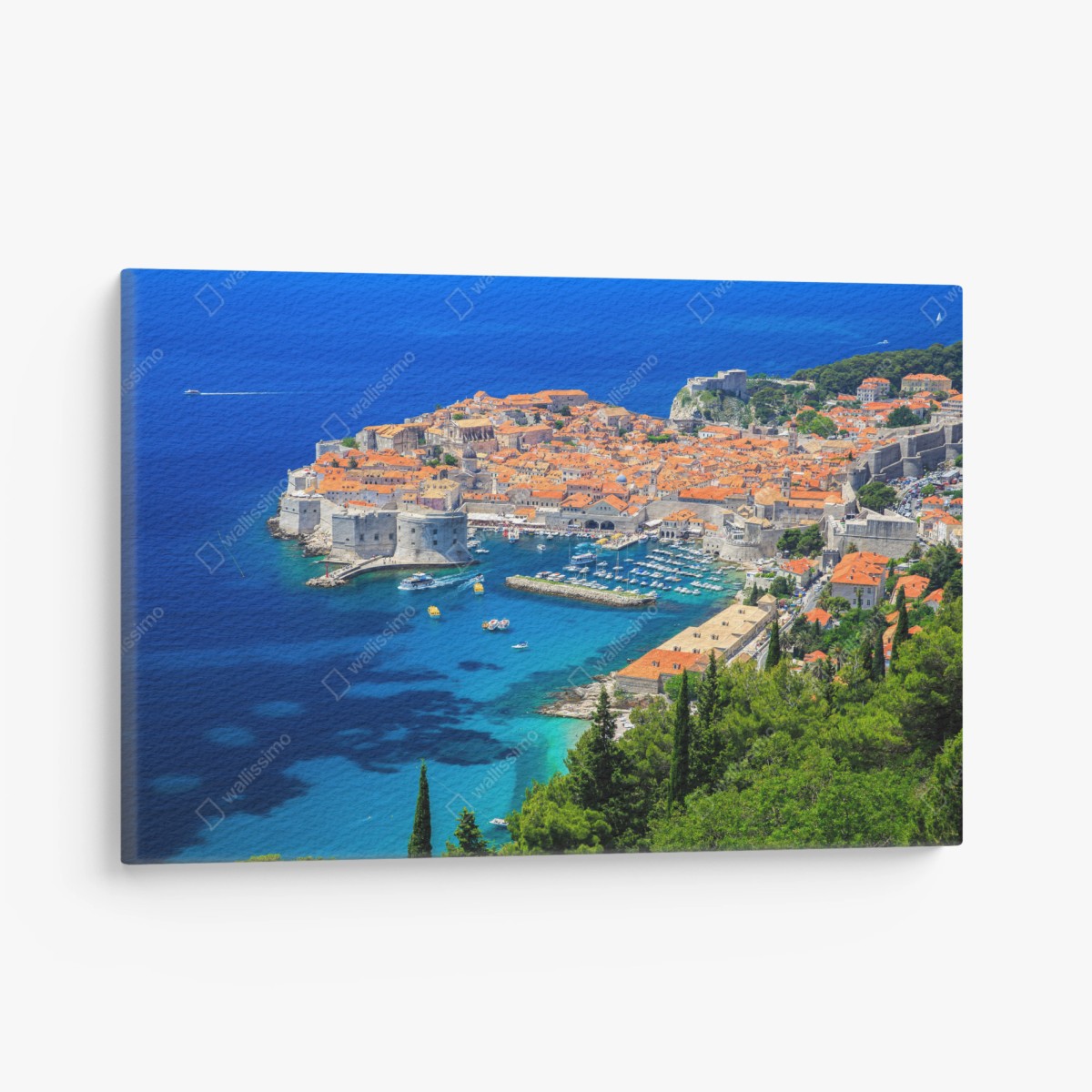 Leinwandbild Dubrovnik altstadt aus der luft – Pixers®