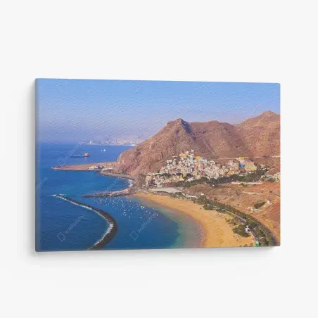 Leinwandbild strandmotiv Playa de Las Teresitas, Teneriffa – Pixers®