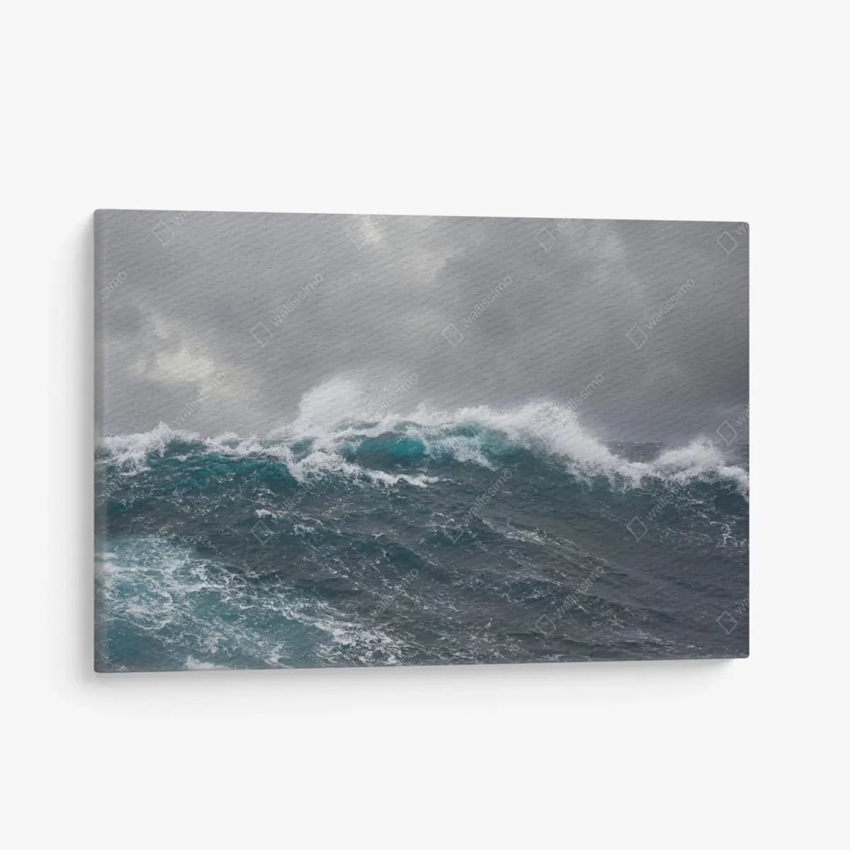 Leinwandbild stürmisches meer mit brechenden wellen – Pixers®