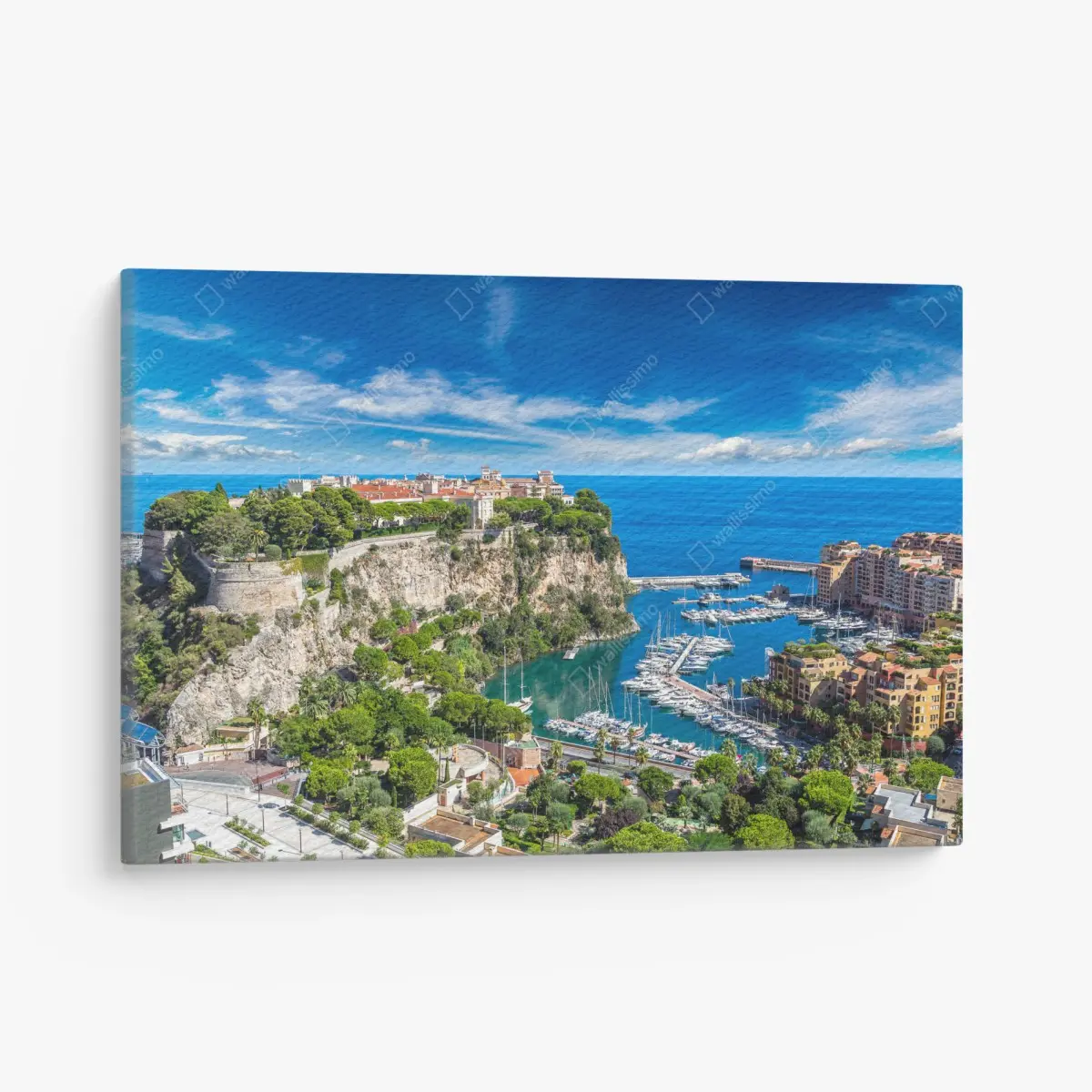 Leinwandbild panoramablick auf den hafen von Monte Carlo – Pixers®