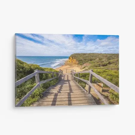 Leinwandbild weg zum Bells Beach küstenpanorama – Pixers®