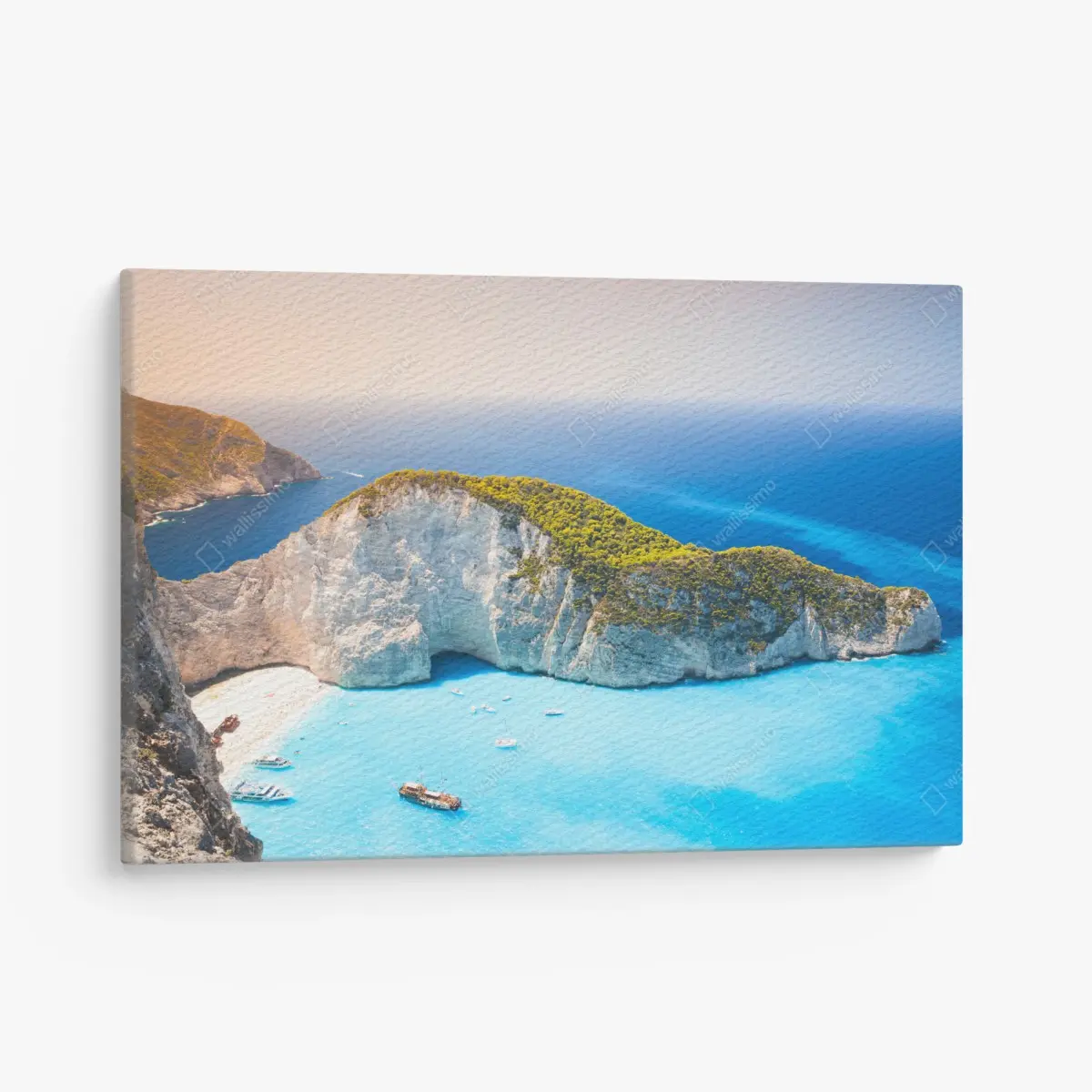Leinwandbild türkisbucht am Navagio Strand, Zakynthos – Pixers®