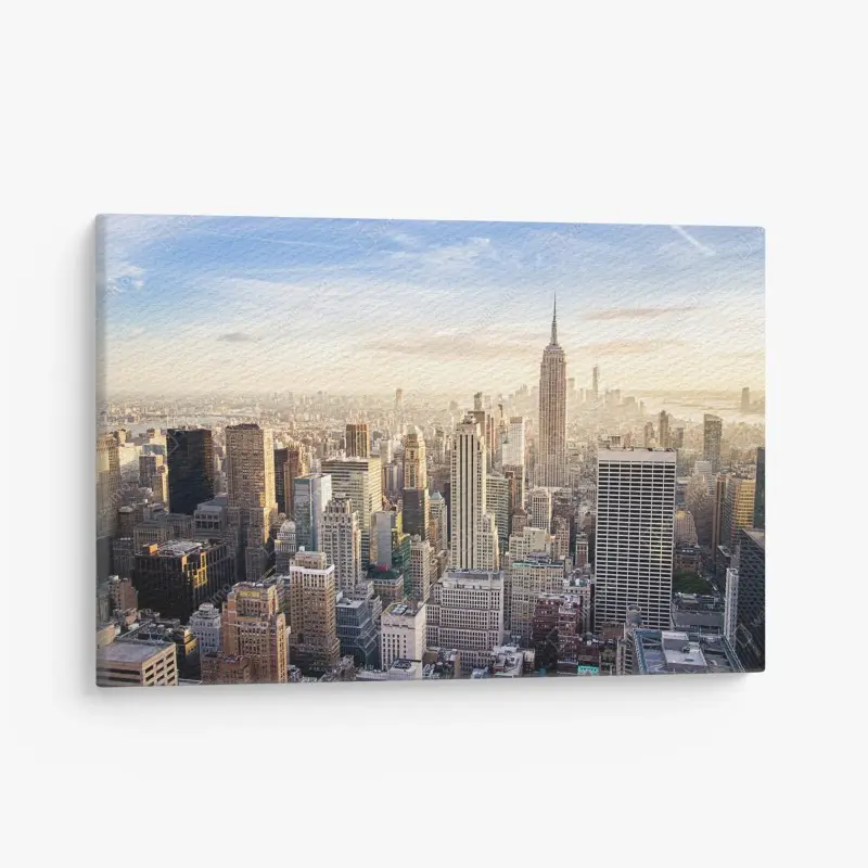 Leinwandbild New York skyline im morgenlicht