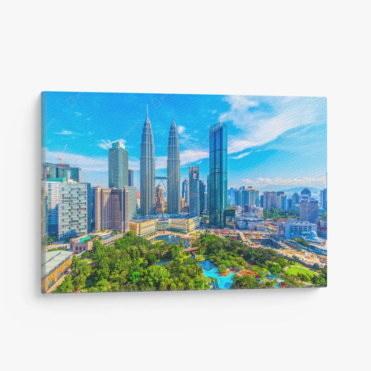 Leinwandbild Kuala Lumpur skyline mit den Petronas Towers – Pixers®