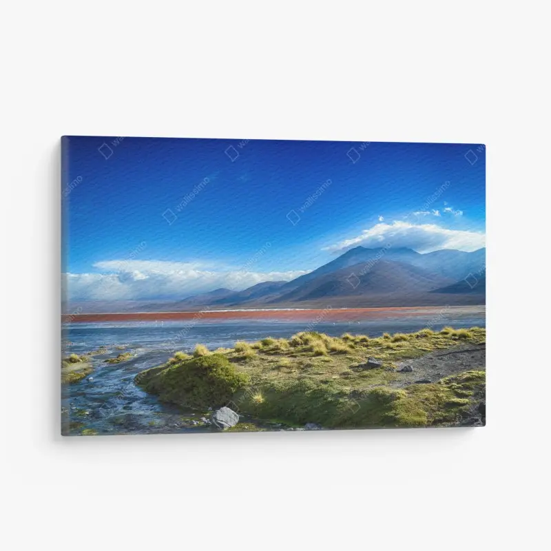 Leinwandbild ruhige berglagune