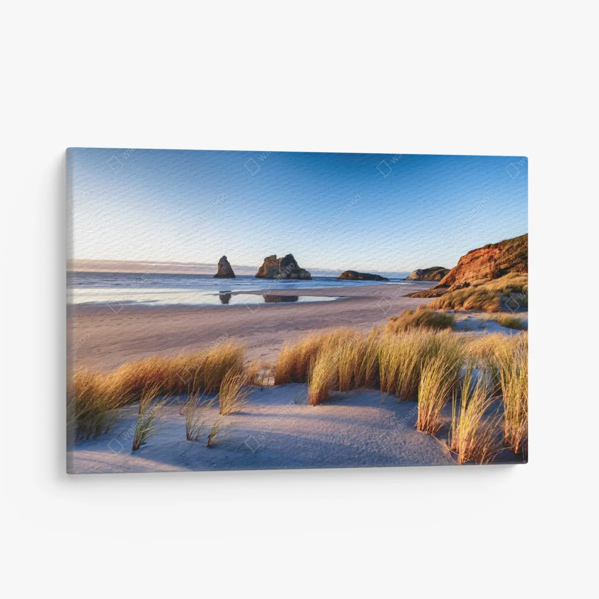 Leinwandbild Wharariki Beach friedliche küstenlandschaft im morgenlicht – Pixers®
