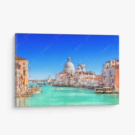 Leinwandbild Venedig großer kanal panorama – Pixers®