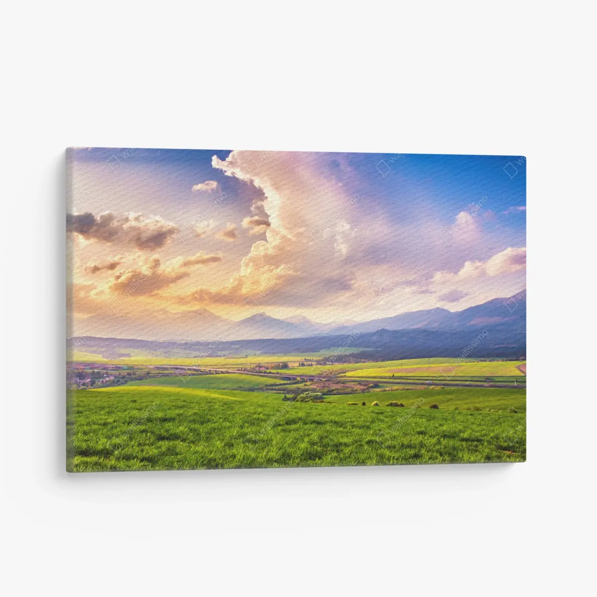 Leinwandbild frühlingshafte panoramalandschaft der Tatra, Slowakei – Pixers®