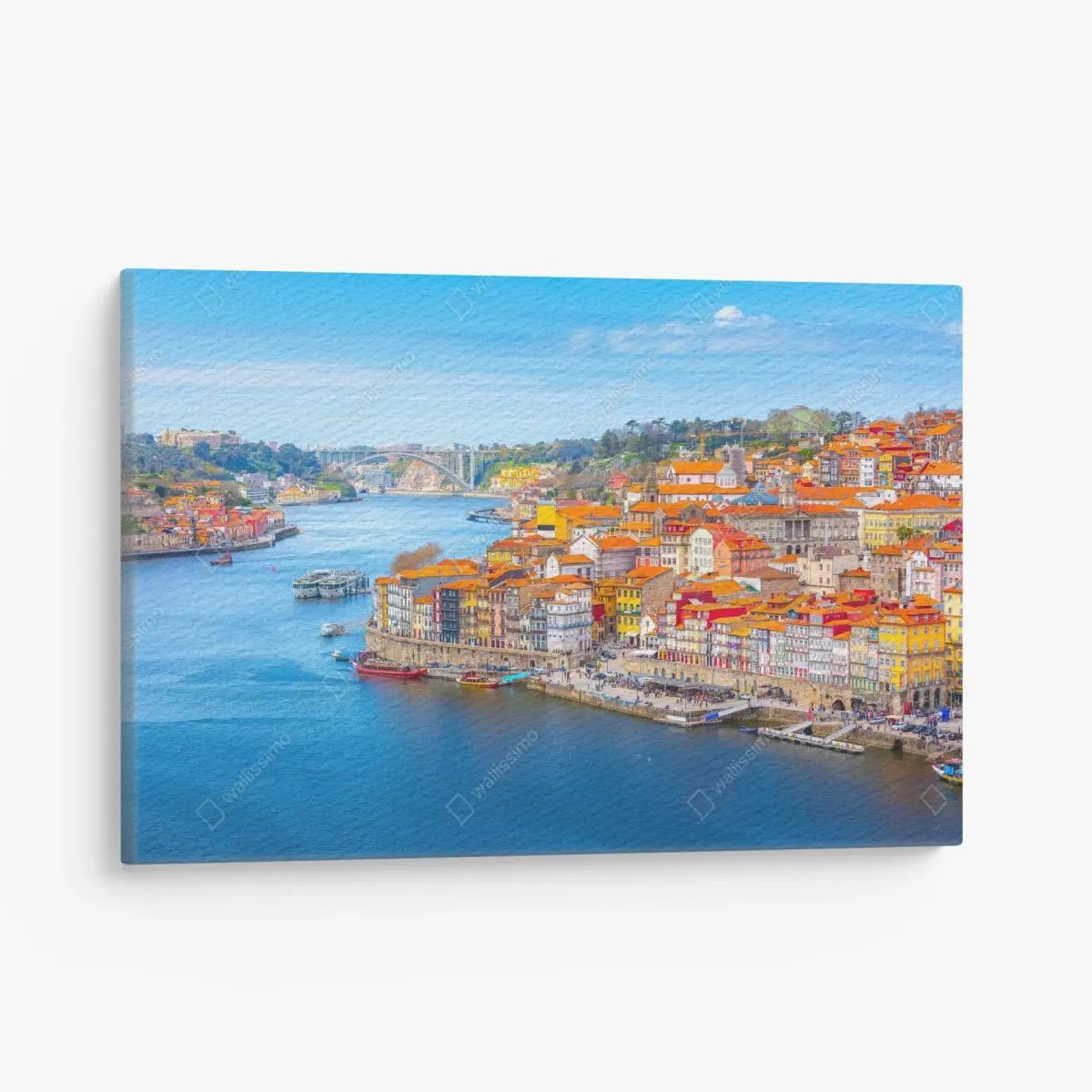 Leinwandbild Porto uferpanorama – Pixers®