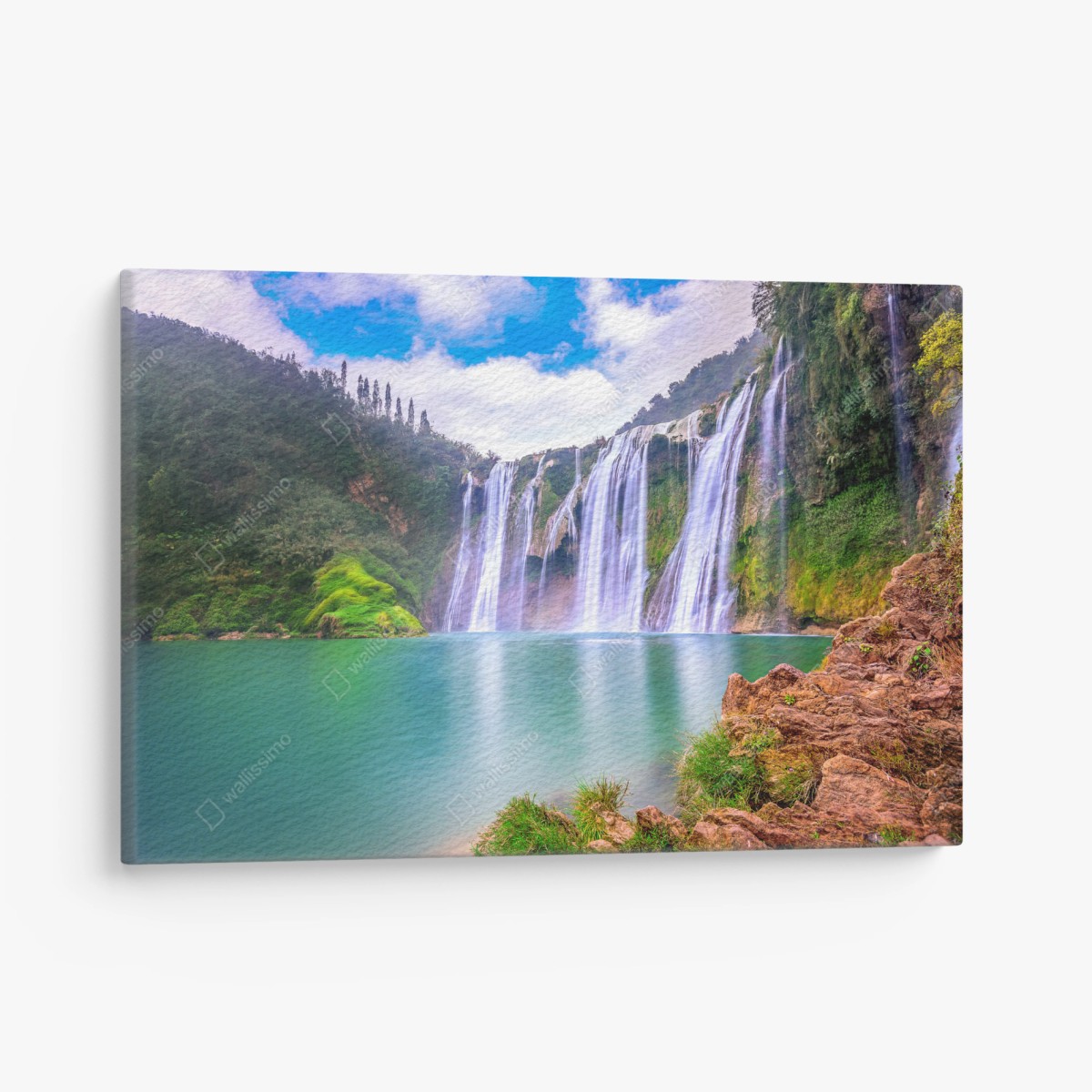 Leinwandbild wasserfall Jiulong in Luoping – Pixers®