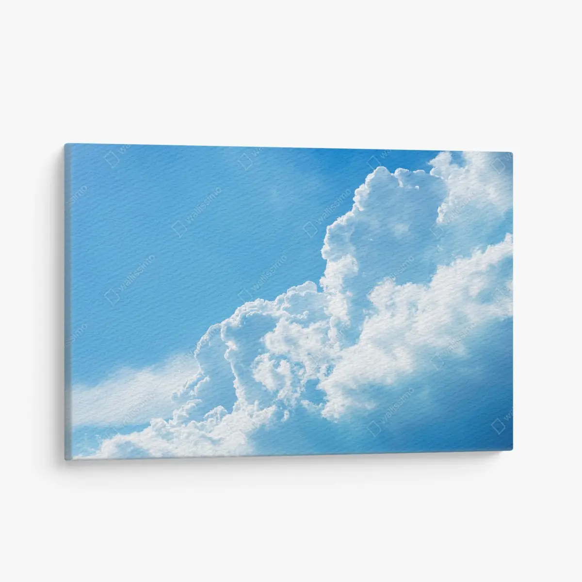Leinwandbild sanfter blauer himmel mit fluffigen wolken – Pixers®