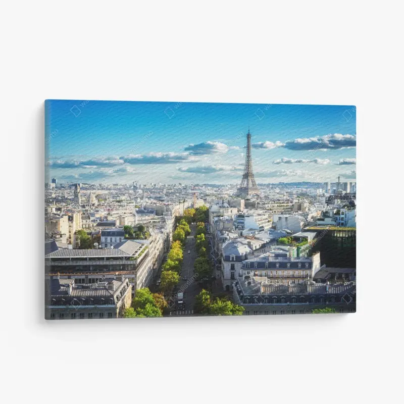 Leinwandbild panorama von Paris mit dem Eiffelturm