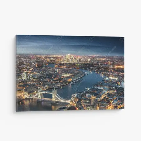 Leinwandbild nächtliche skyline von London – Pixers®