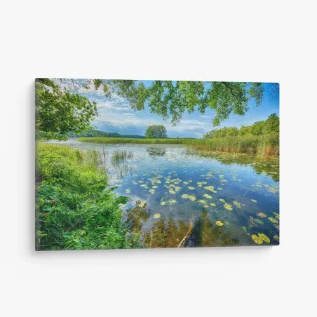 Leinwandbild sommer am Masurensee – Pixers®