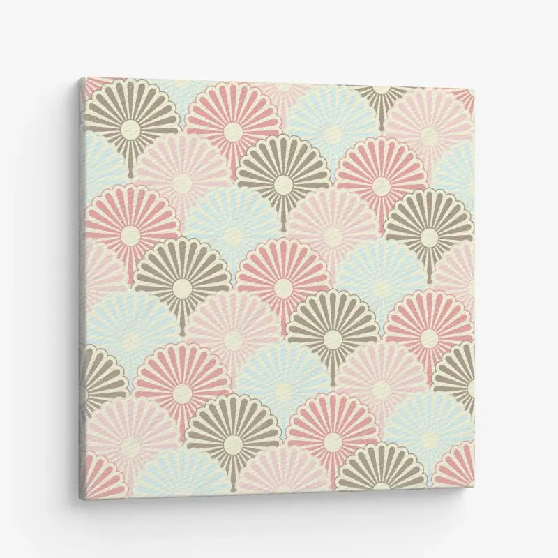 Leinwandbild pastelliges muschelmuster
