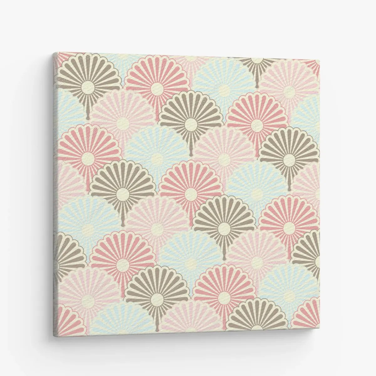 Leinwandbild pastelliges muschelmuster – Pixers®
