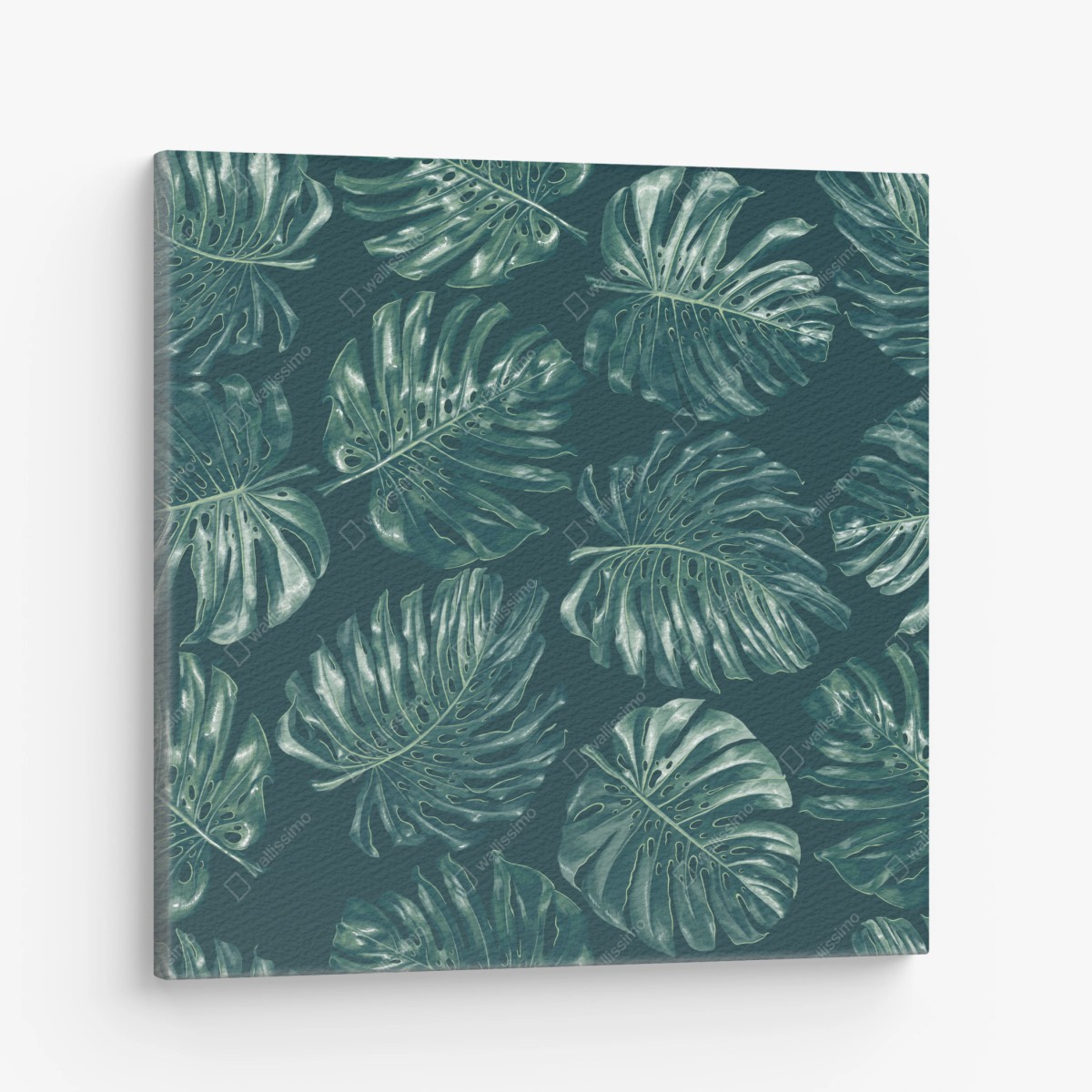 Leinwandbild tropisches monstera-blattmuster – Pixers®