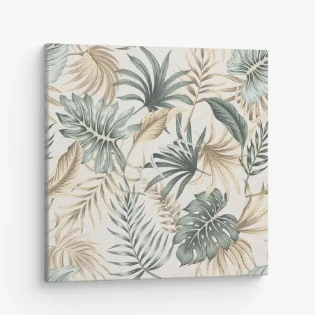 Leinwandbild tropisches botanisches blättermuster – Pixers®