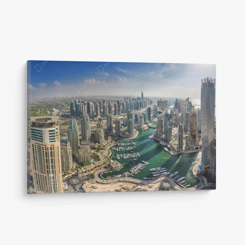 Leinwandbild Dubai Marina panorama skyline