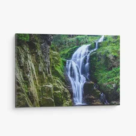 Leinwandbild wasserfall Kamienczyk im Riesengebirge – Pixers®