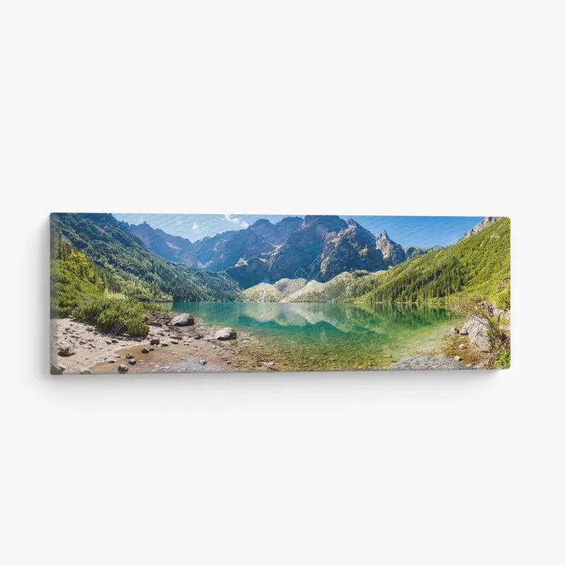 Leinwandbild ruhiger alpensee