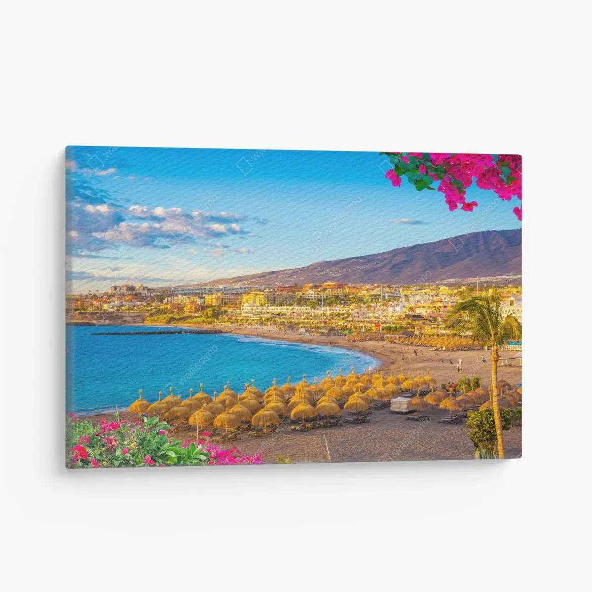 Leinwandbild sonniger strand Torviscas, Teneriffa – Pixers®