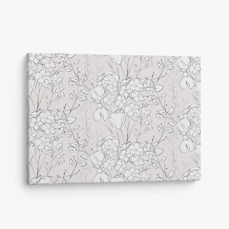 Leinwandbild zartes pastellblumenmuster