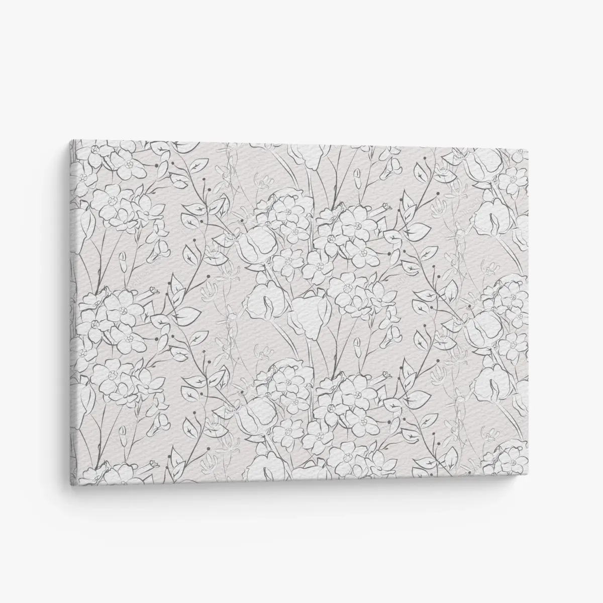Leinwandbild zartes pastellblumenmuster – Pixers®