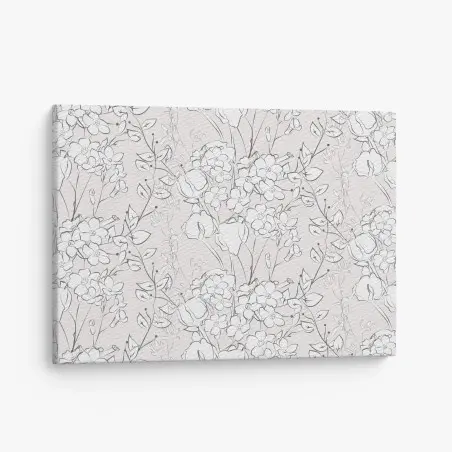Leinwandbild zartes pastellblumenmuster – Pixers®