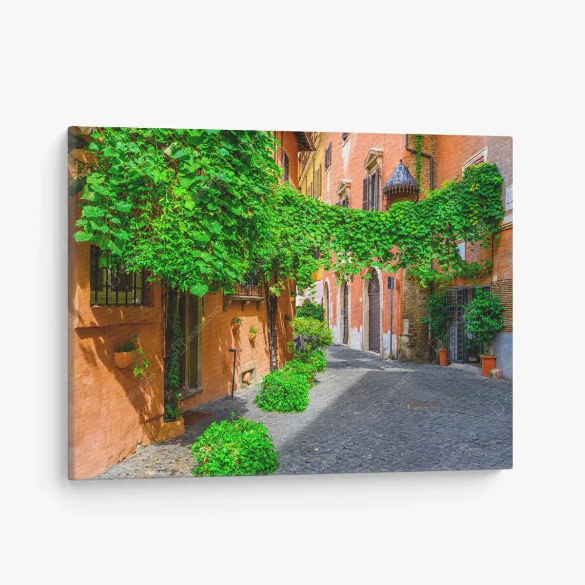 Leinwandbild malerische gasse in Trastevere, Rom – Pixers®