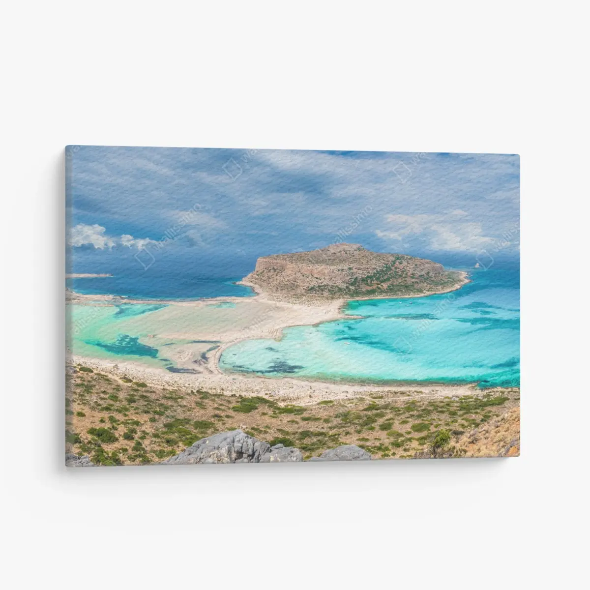 Leinwandbild Balos Lagoon, Kreta panorama strandblick – Pixers®