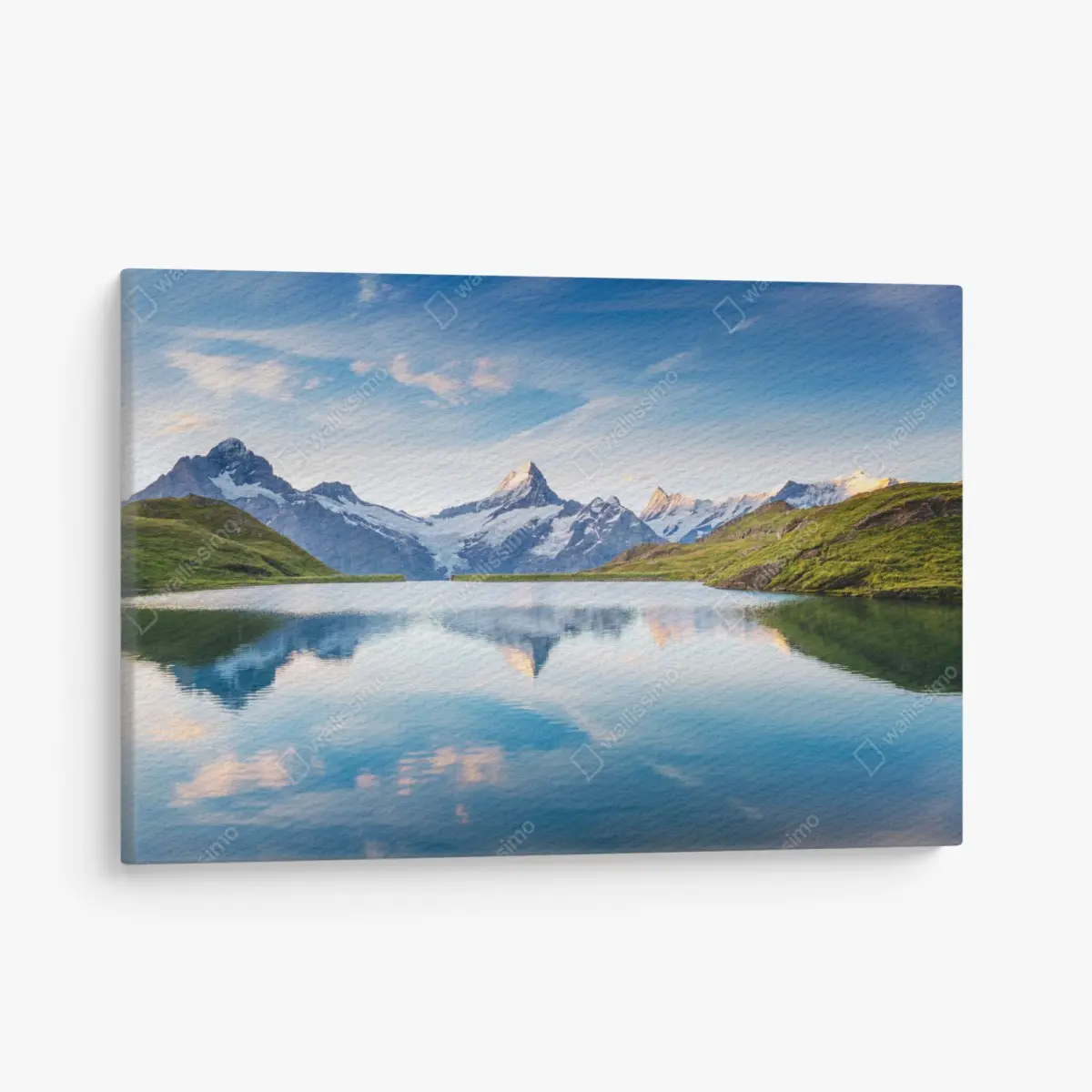 Leinwandbild majestätische Alpen-reflexion am Bachalpsee – Pixers®