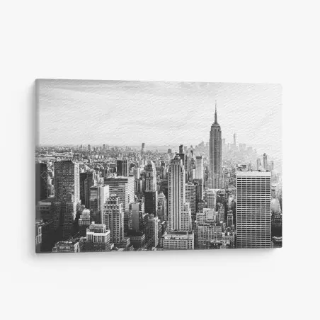 Leinwandbild New York panorama in schwarzweiß – Pixers®