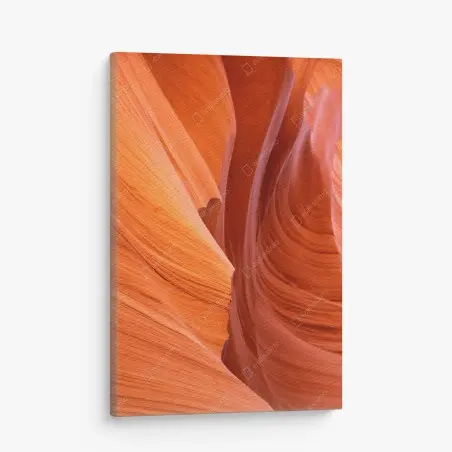 Leinwandbild warmer sandstein schlucht abstrakt – Pixers®