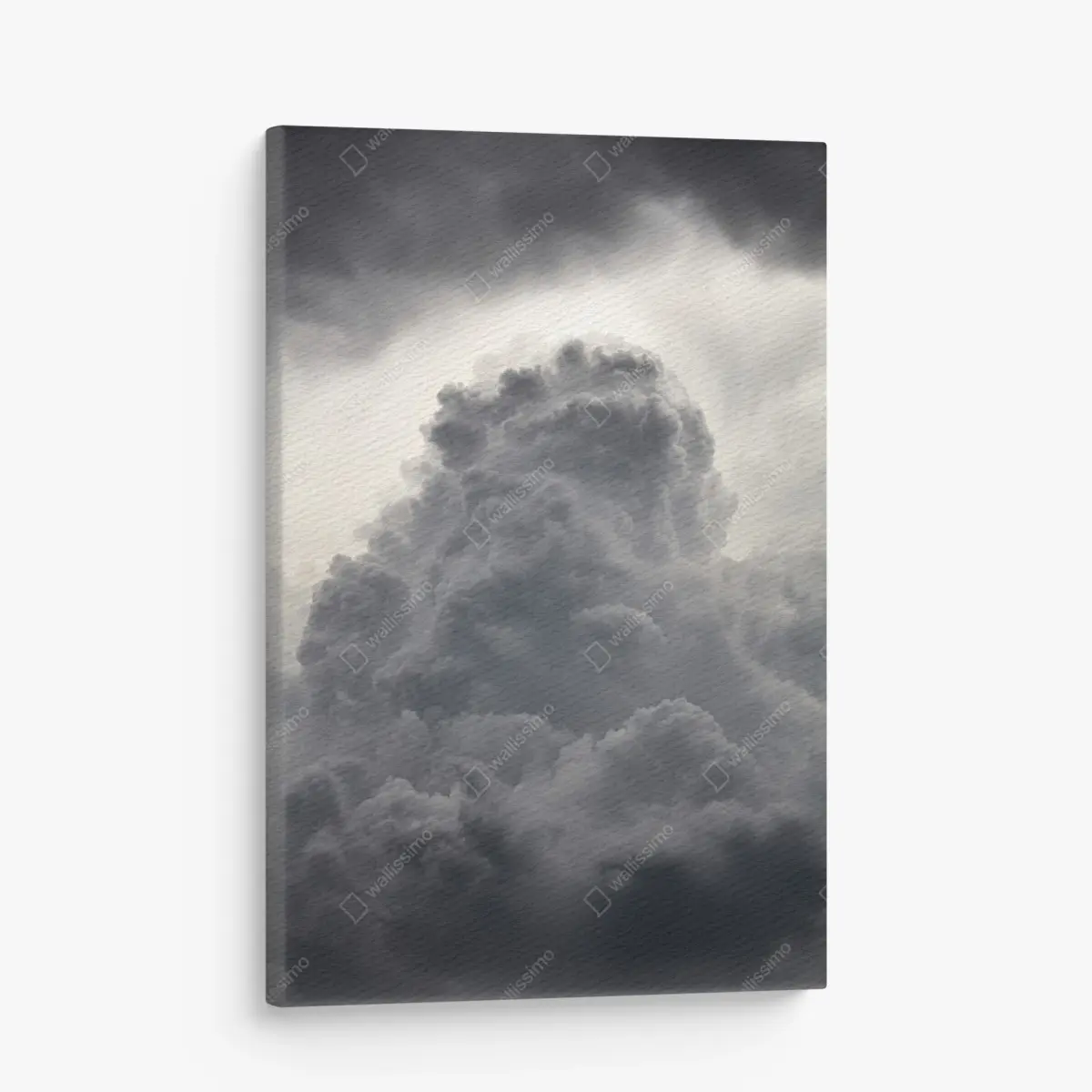 Leinwandbild dramatische graue wolkenlandschaft – Pixers®