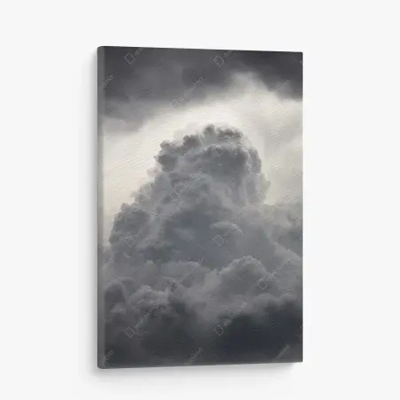 Leinwandbild dramatische graue wolkenlandschaft – Pixers®