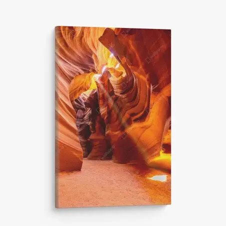 Leinwandbild Antelope Canyon licht und geschwungene sandsteinformen – Pixers®