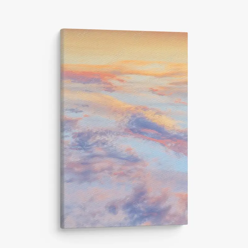 Leinwandbild sanfter pastellhimmel bei sonnenaufgang