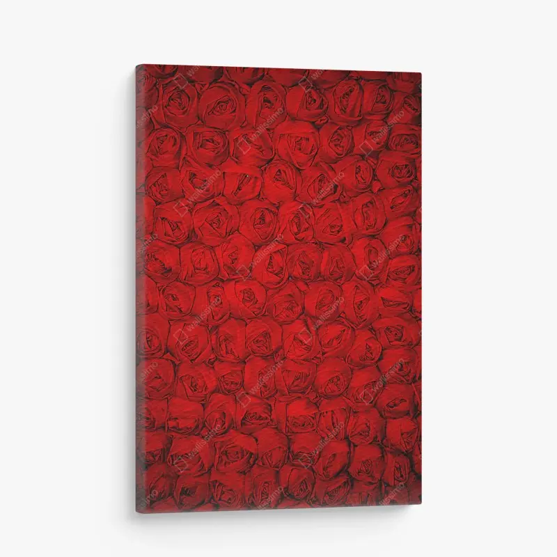 Leinwandbild endlose rote rosen