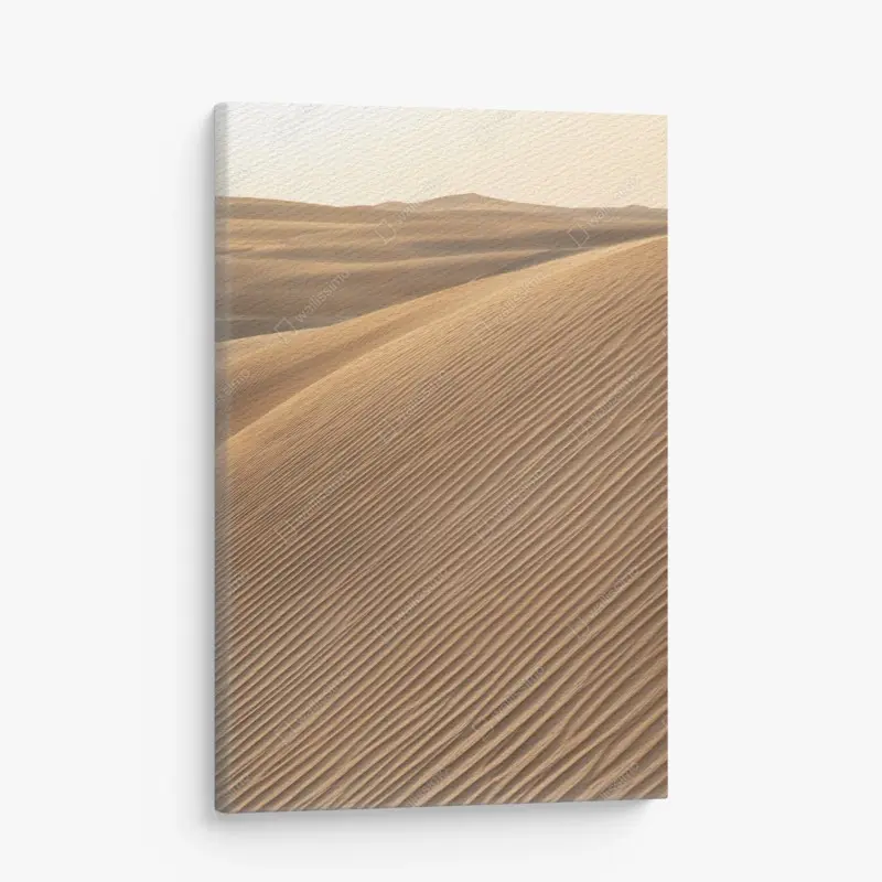 Leinwandbild goldene sanddünen minimalistisches landschaftsbild