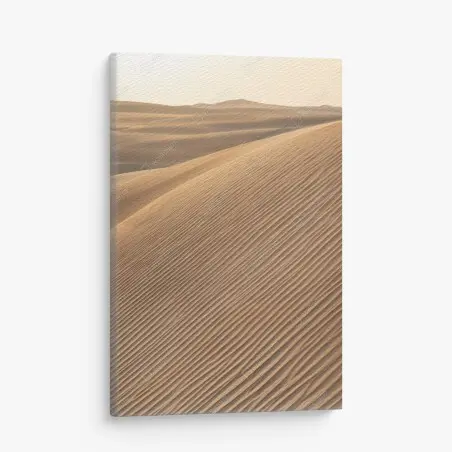 Leinwandbild goldene sanddünen minimalistisches landschaftsbild – Pixers®