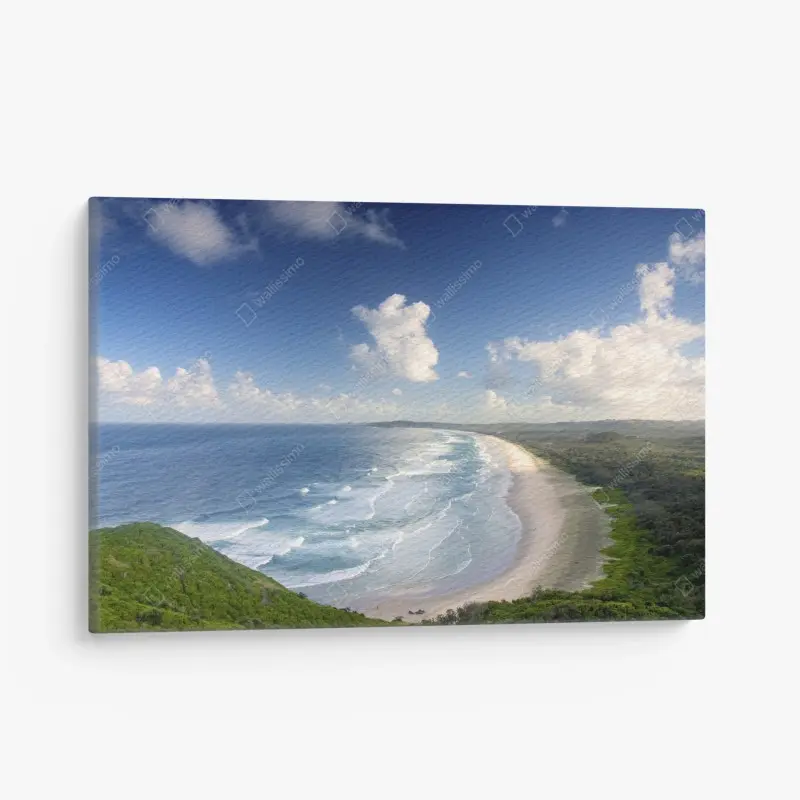 Leinwandbild panorama der küste von Byron Bay